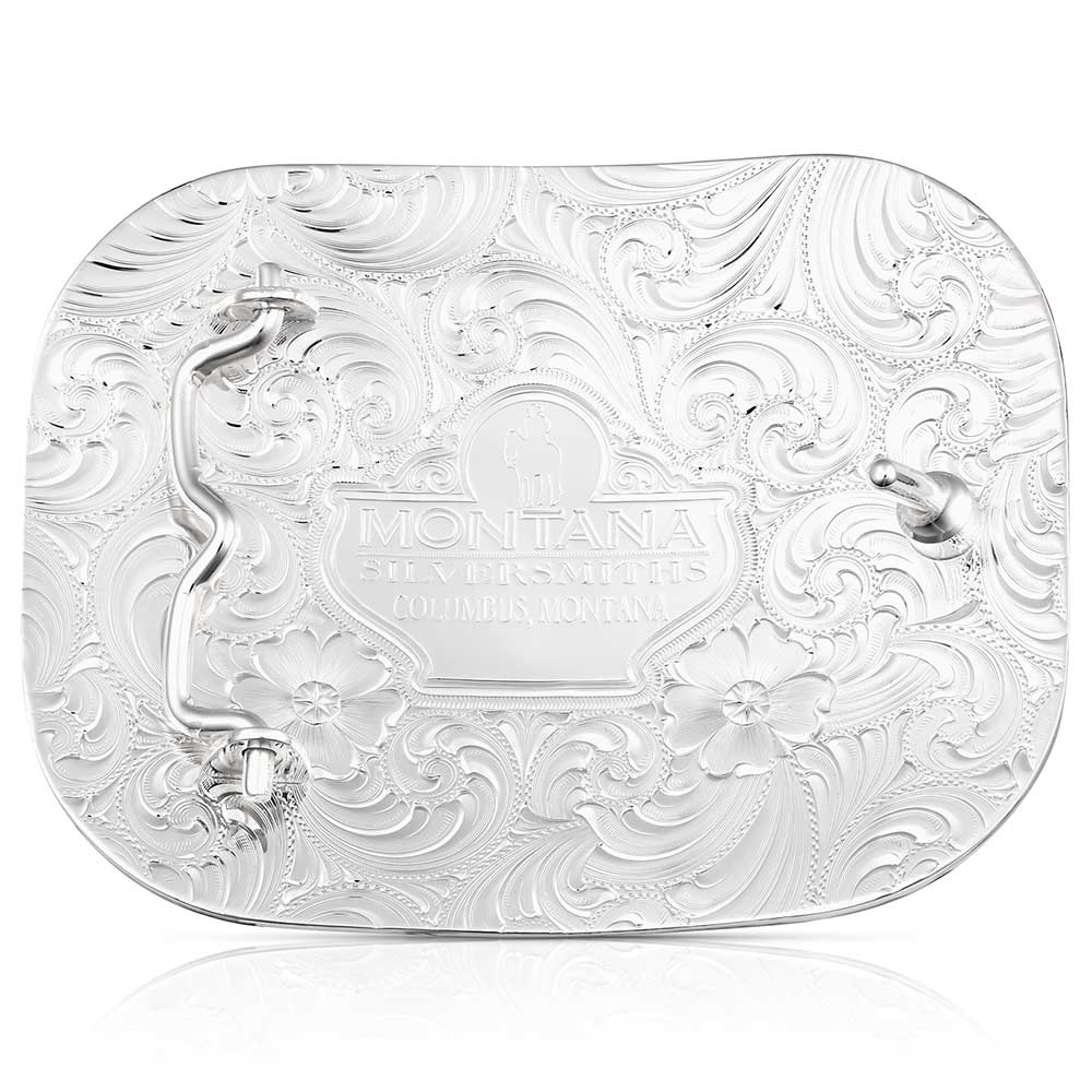 Montana Silversmiths Class Act Buckle with Longhorn Steer 53510-767H