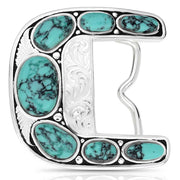 Montana Silversmiths Clear Blue Sky Turquoise Buckle
