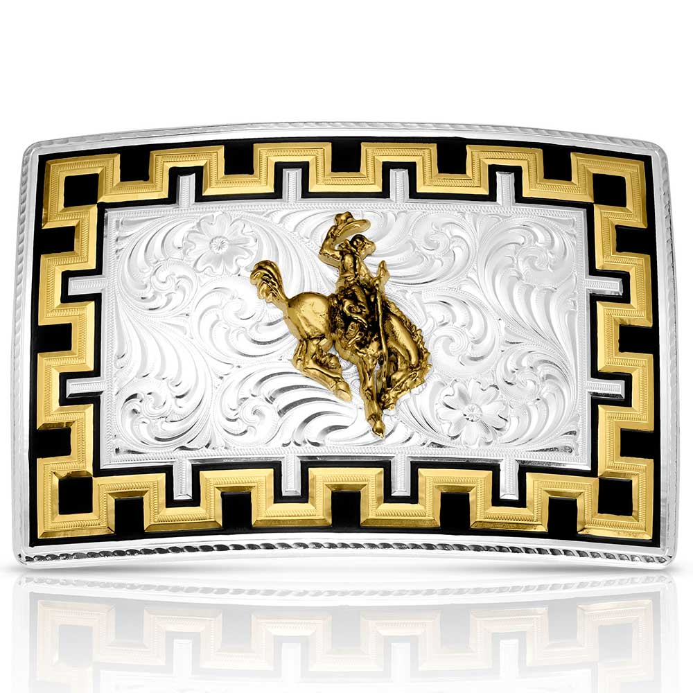 Montana Silversmiths Honor and Grit Ranch Bronc Buckle 55510-593
