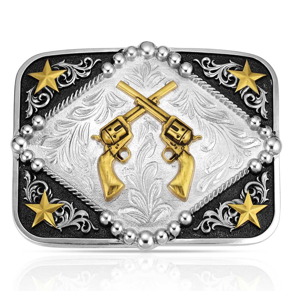 Montana Silversmiths Six Shooter Buckle A1078P