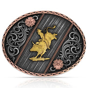 Montana Silversmiths Tri Color Rodeo Buckle A1086P