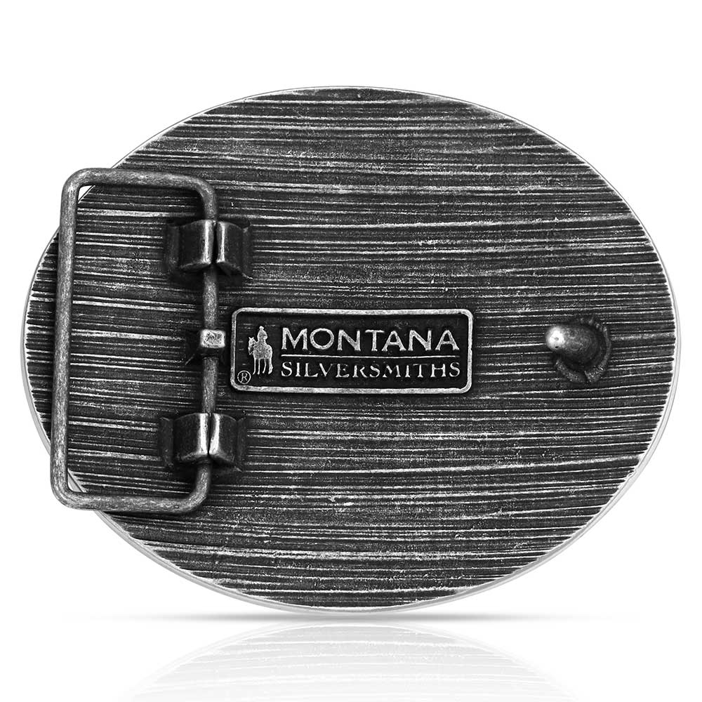 Montana Silversmiths Tri Color Rodeo Buckle A1086P