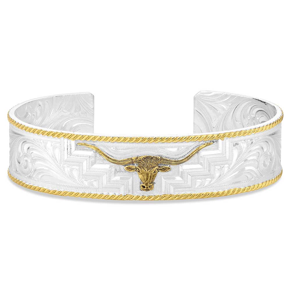 Montana Silversmiths Longhorn Trails Cuff Bracelet