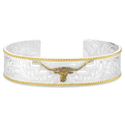 Montana Silversmiths Longhorn Trails Cuff Bracelet
