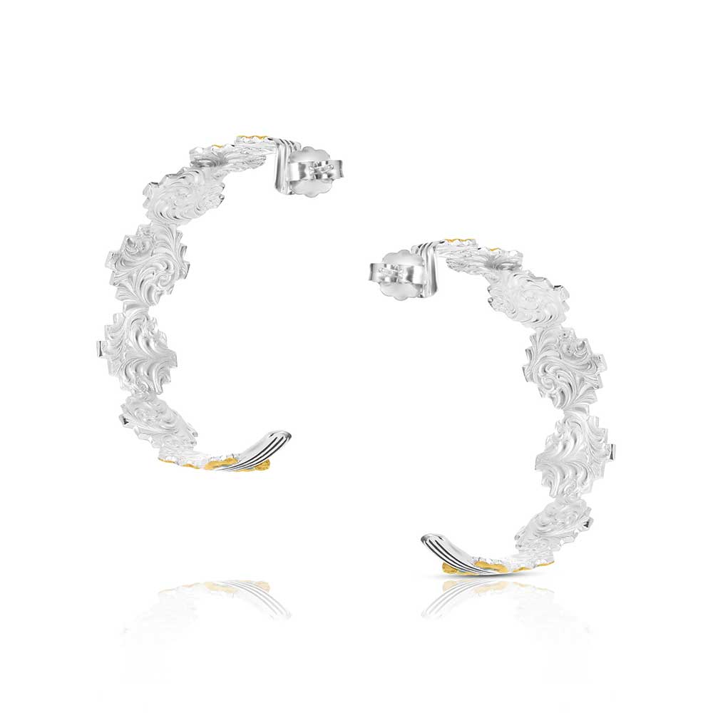 Montana Silversmiths Painted Sky Hoop Earrings ER6154