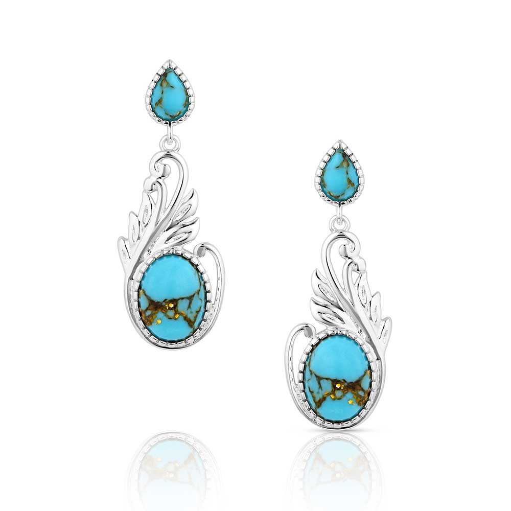 Montana Silversmiths Turquoise Breeze Earrings ER6194