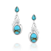 Montana Silversmiths Turquoise Breeze Earrings ER6194