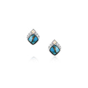 Montana Silversmiths Crowned Glacier Earrings #ER6313
