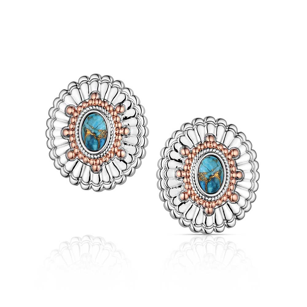 Montana Silversmiths Turquoise Sunburst Earrings ER6399