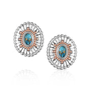 Montana Silversmiths Turquoise Sunburst Earrings ER6399