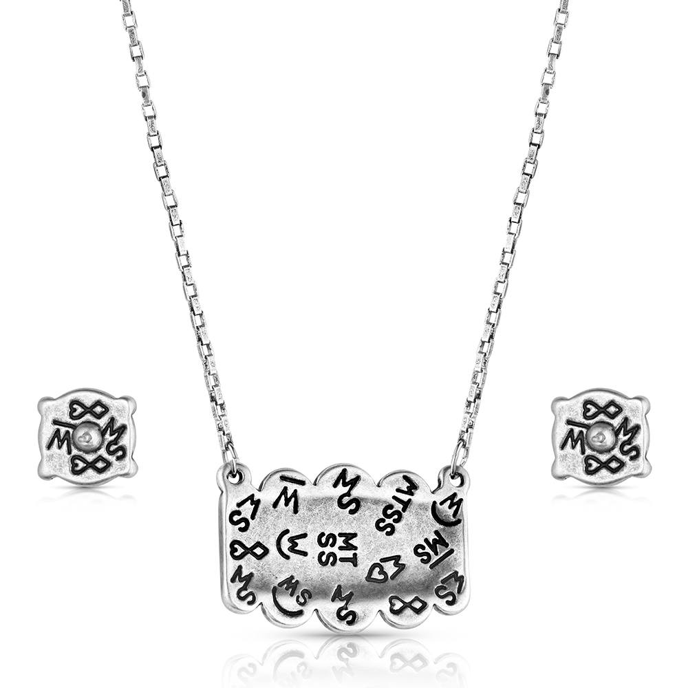 Montana Silversmiths Turquoise Peaks Jewelry Set JS6487