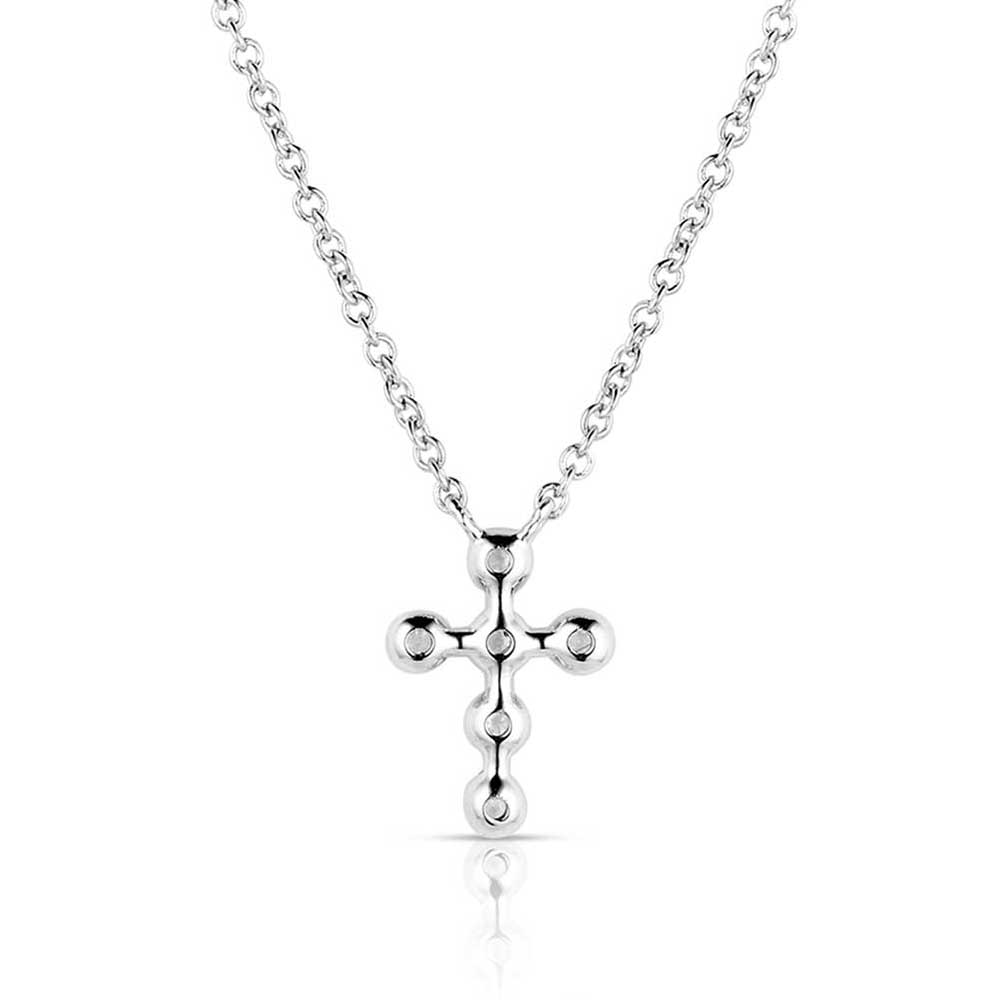 Montana Silversmiths Simple Belief Crystal Cross Necklace NC5859