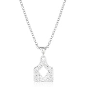 Montana Silversmiths Out West Cow Tag Necklace