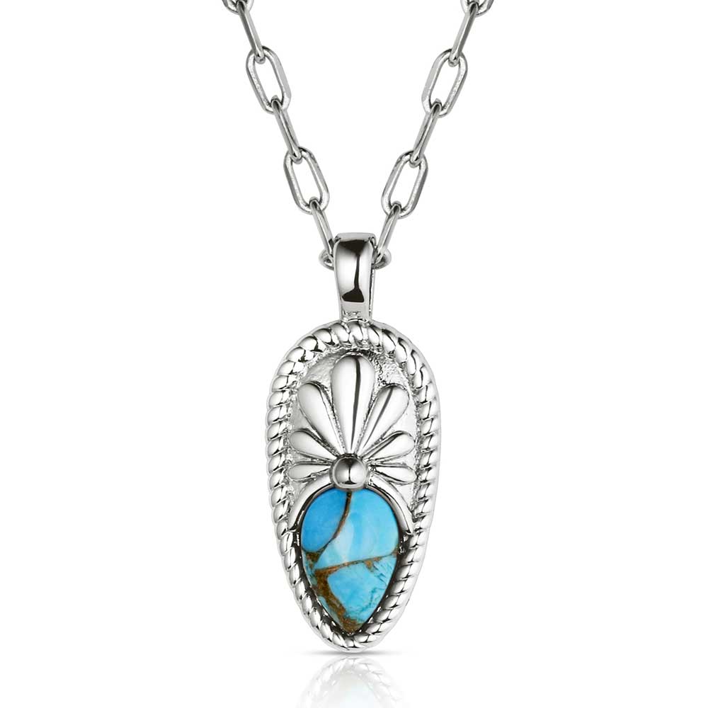Montana Silversmith Pointed Patch Turquoise Necklace NC6400