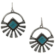 Montana Silversmiths Sunburst Sky Turquoise Earrings.