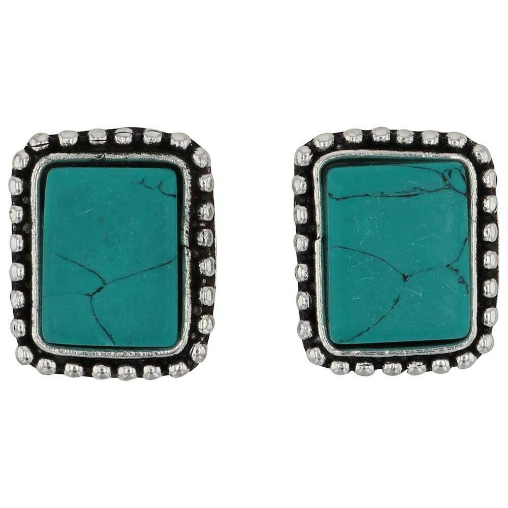 Montana Silversmiths Turquoise Vista Earrings.