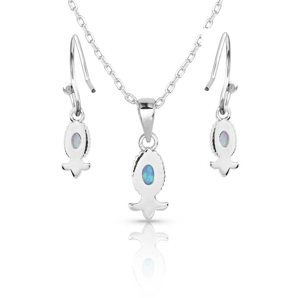 Montana Silversmiths Opal Flourish Jewelry Set.