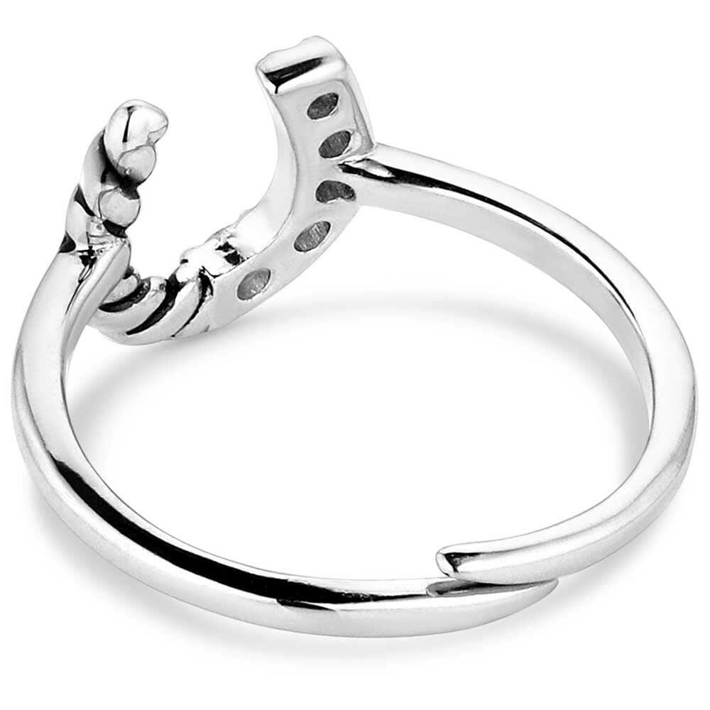 Montana Silversmiths Roping Luck Crystal Ring RG5969