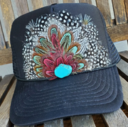 Funk Town Tees Retro Feather Trucker Cap