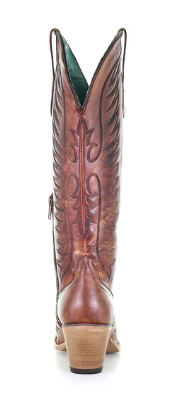 Corral Ladies Cognac Embroidery Western Boot.