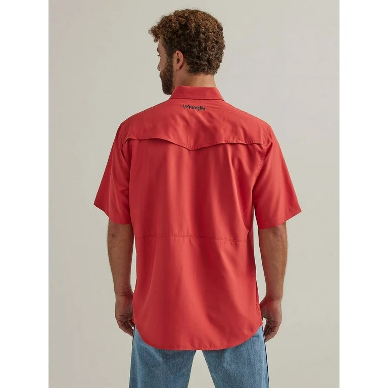 Wrangler Men's Red Short Sleeve Shirt 2344571