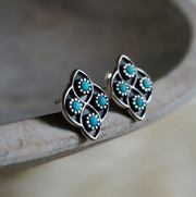 Sowell Jewelry Lucia Turquoise Stud Earrings E2649