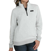 Cinch Women's Gray 1/4 Zip Sweater MAK9822003