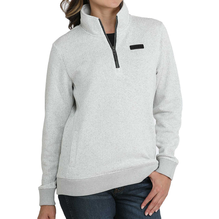 Cinch Women's Gray 1/4 Zip Sweater MAK9822003