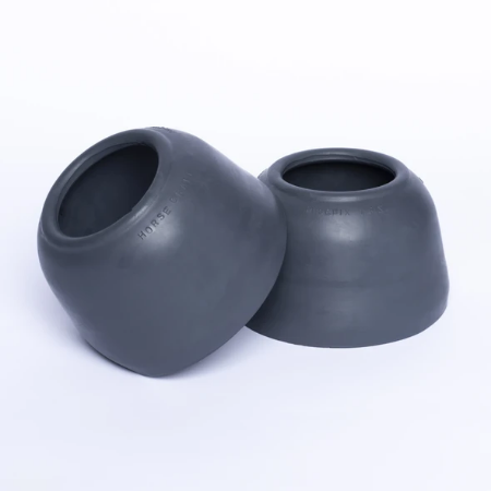 HORSE CRAFT PENCIL GREY RUBBER BELL BOOTS.