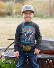 Cinch Boy's LS Charcol T-Shirt MTT7630019.