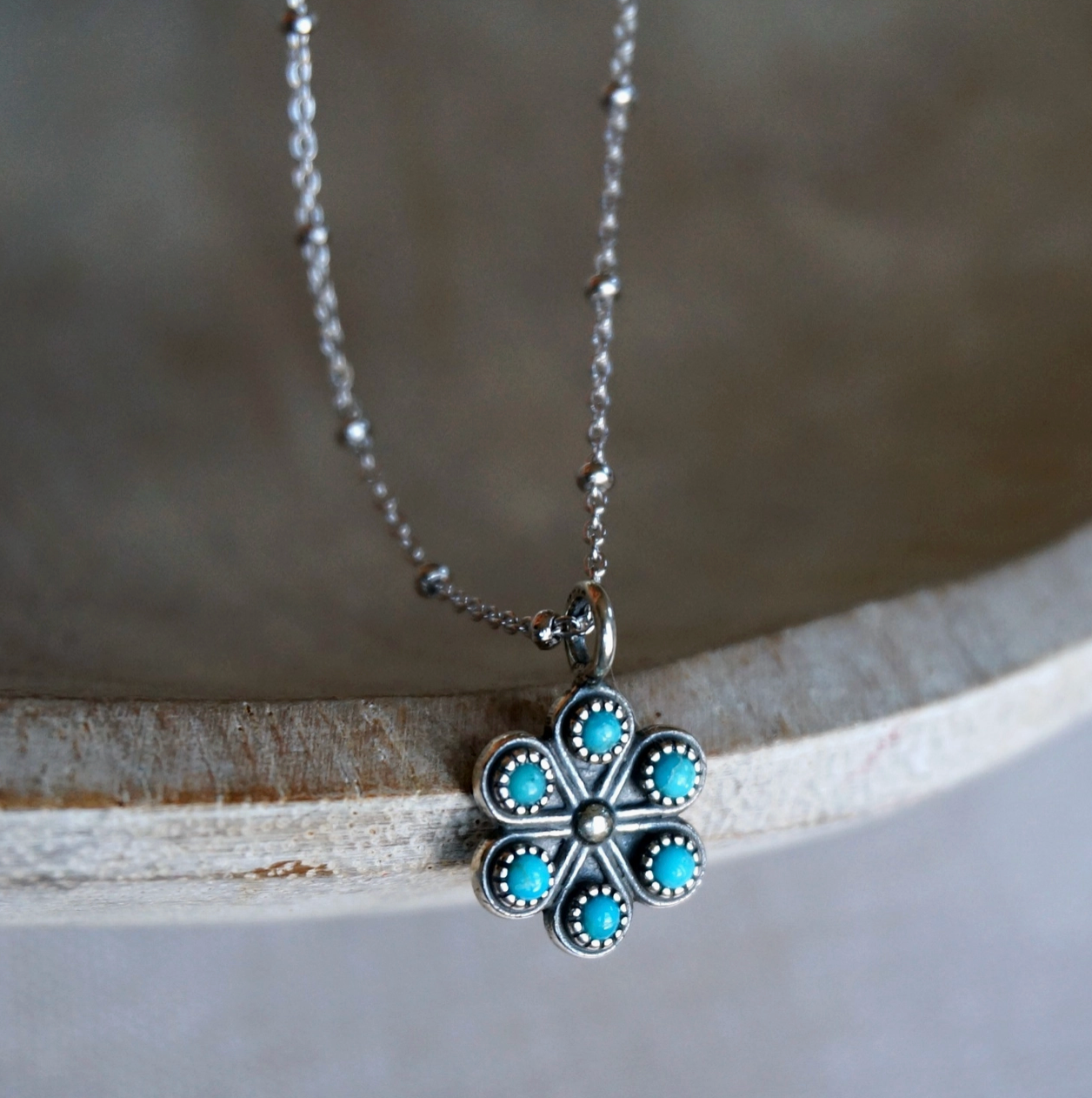 Sowell Jewelry Iris Turquoise Necklace HPT0318T