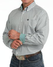 Cinch Men's Blue Stripe LS MTW1106135.
