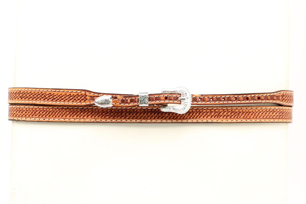 M&F Tooled Leather Hatband 0234648