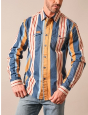 Kimes Ranch Mens Noxx Striped LS.