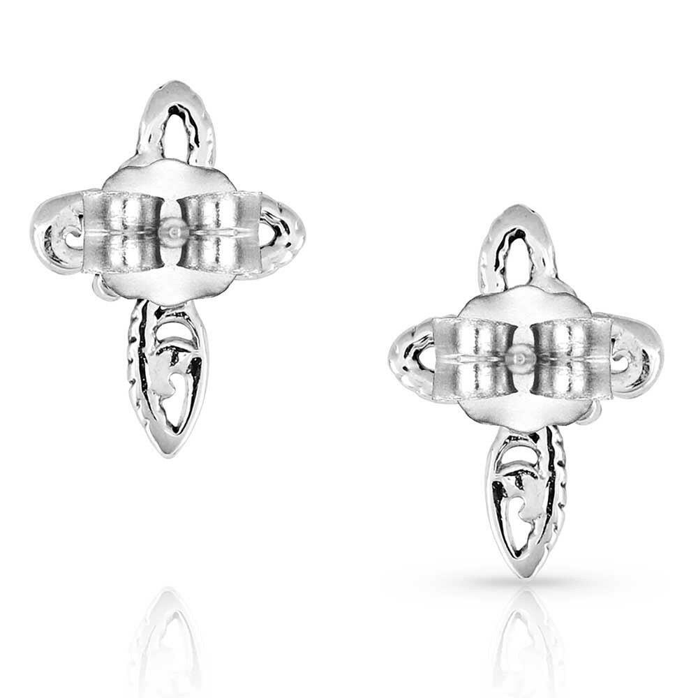 Montana Silversmiths Hold Steady Faith Cross Earrings.