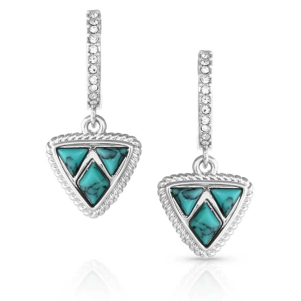 Montana Silversmiths High Noon Cobblestone Turquoise Earrings.