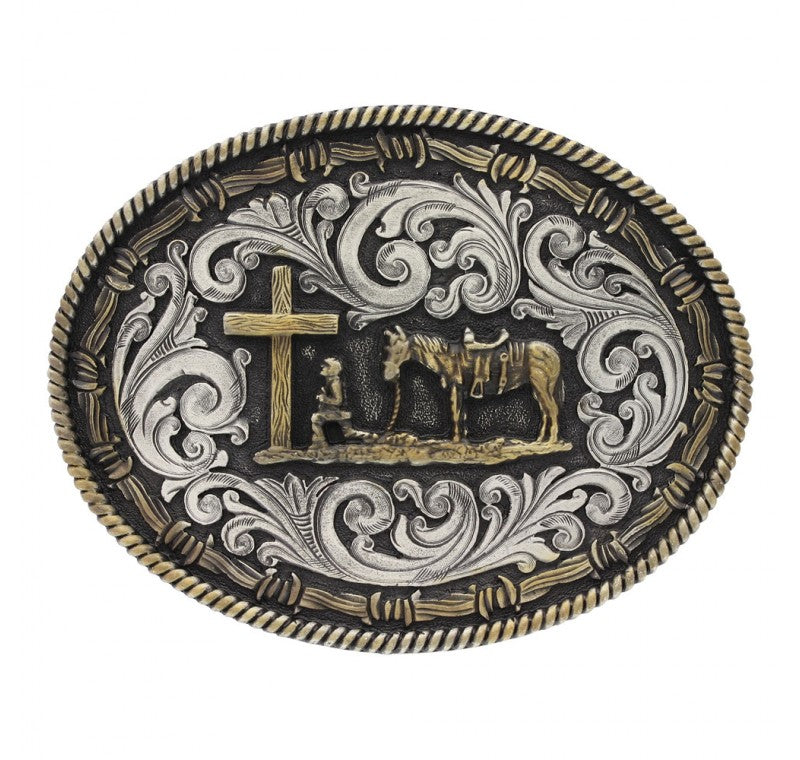 Montana Silversmiths Christian Cowboy Attitude Buckle A543