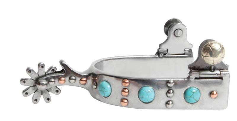 3/4" Turquoise Dot Spur.