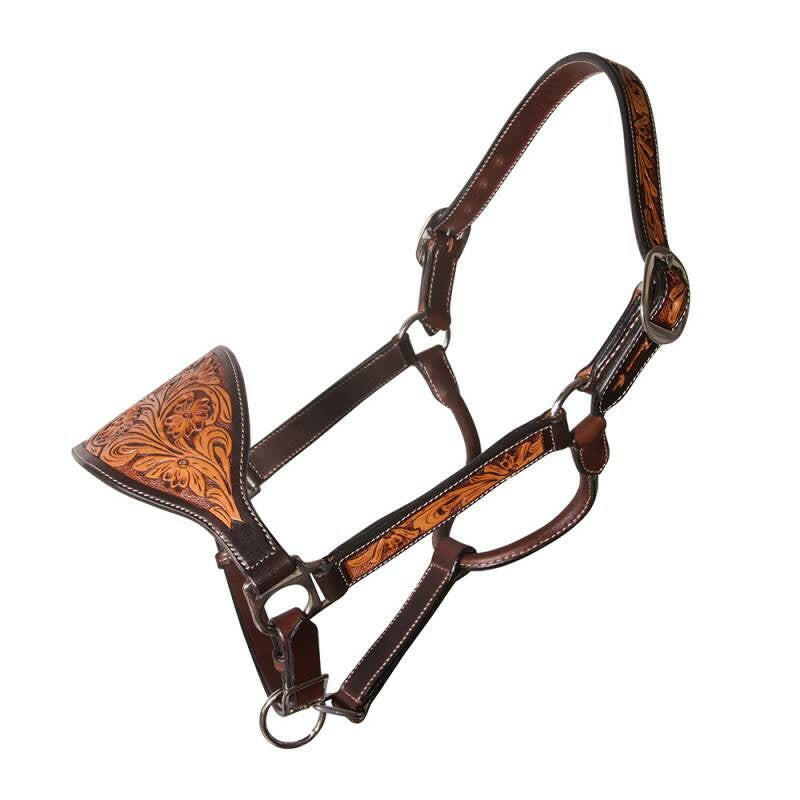 Professional's Choice Leather Bronc Halter.