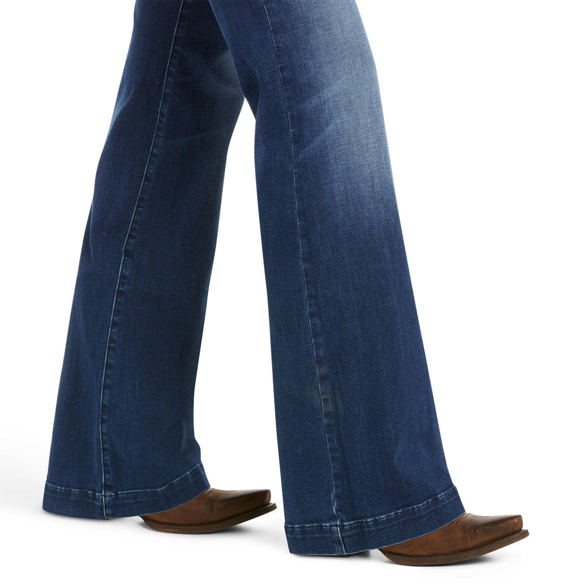 Ariat Ladies Trouser Mid Rise Stretch Kelsea Wide Leg Jean.