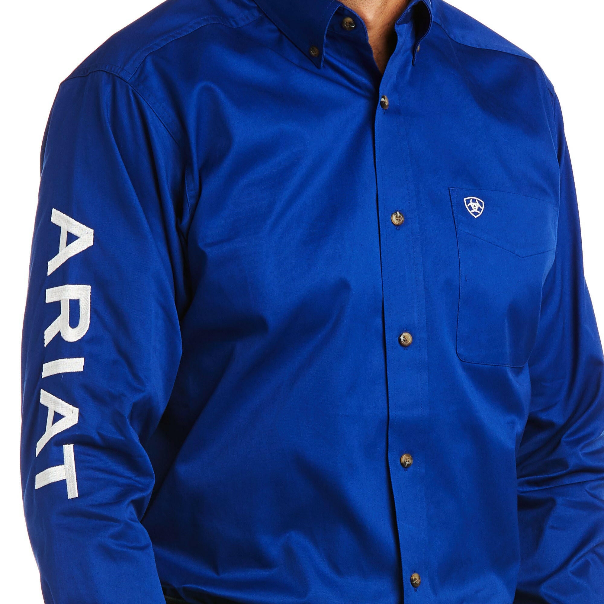 Ariat Men's Team Logo Twill Fitted Button Down Shirt.