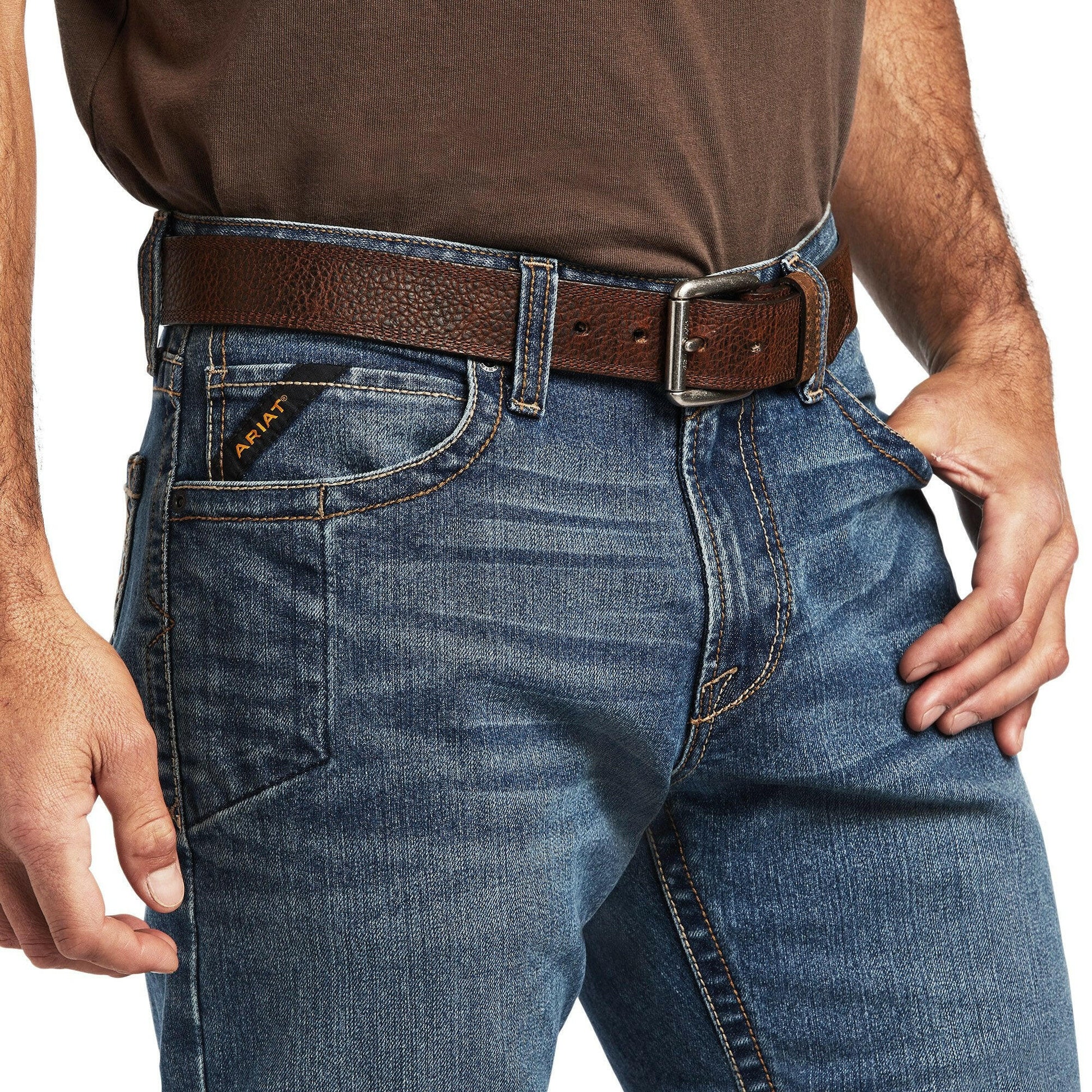 Ariat Men's Rebar M7 DuraStretch Edge Stackable Straight Leg Jean.