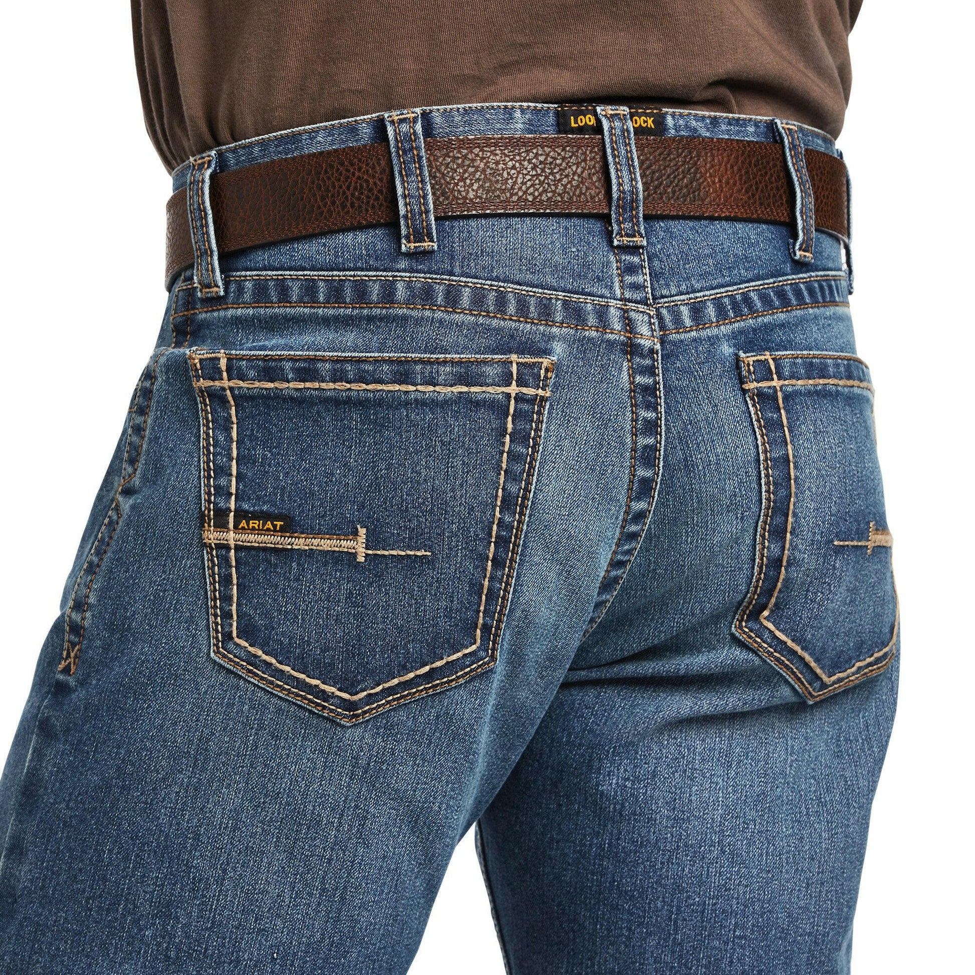Ariat Men's Rebar M7 DuraStretch Edge Stackable Straight Leg Jean.