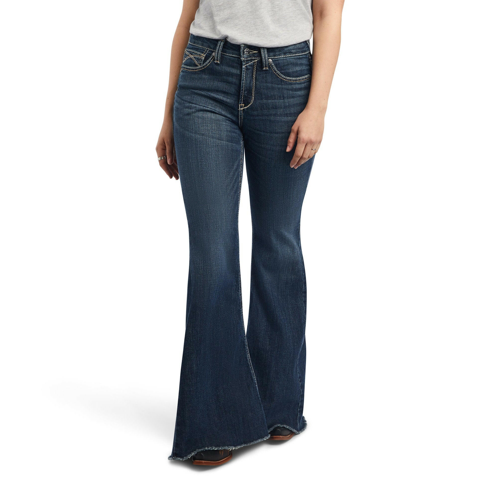 Ariat Women's R.E.A.L. High Rise Zinnia Extreme Flare Jean.