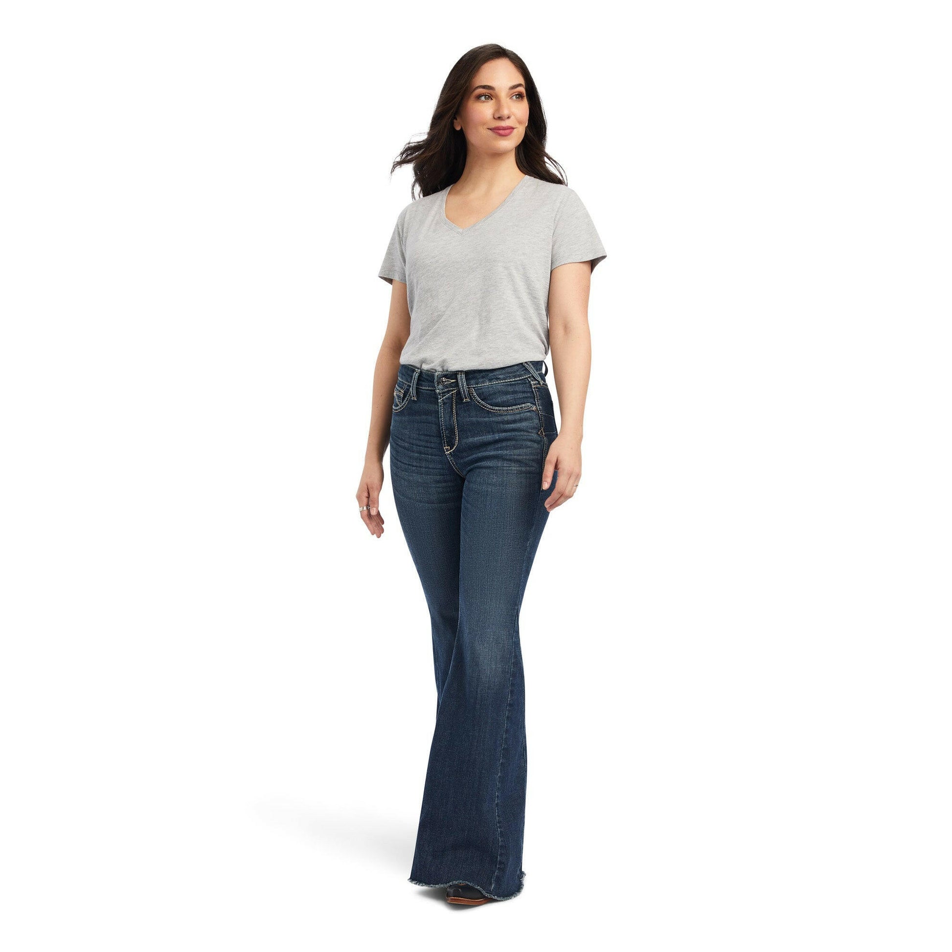 Ariat Women's R.E.A.L. High Rise Zinnia Extreme Flare Jean.