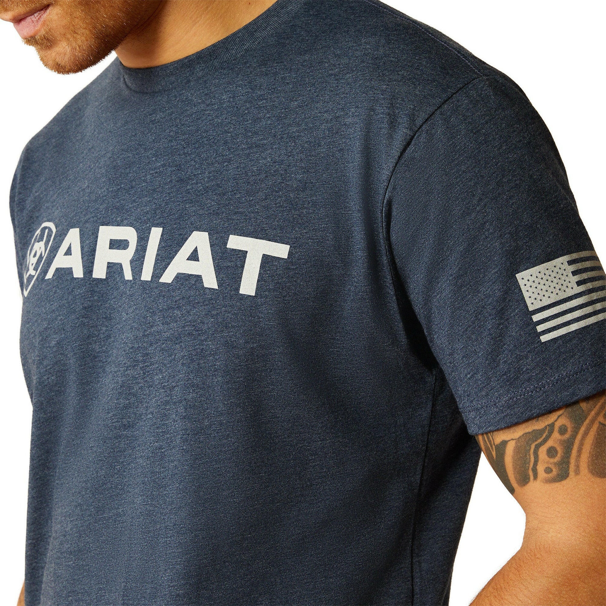 Ariat Men's Shield Flag Tee.
