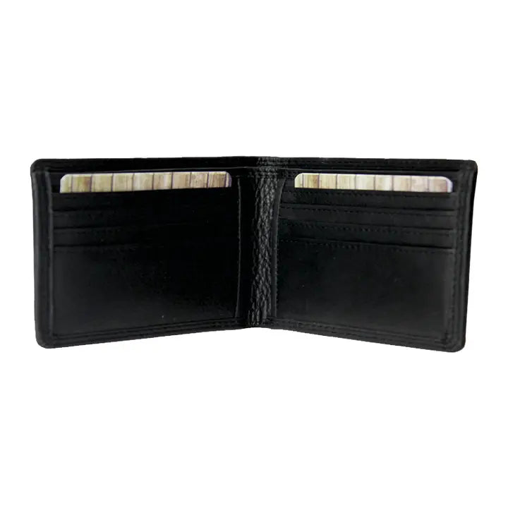 Rugged Earth Men's Black Bi-Fold Wallet 880010