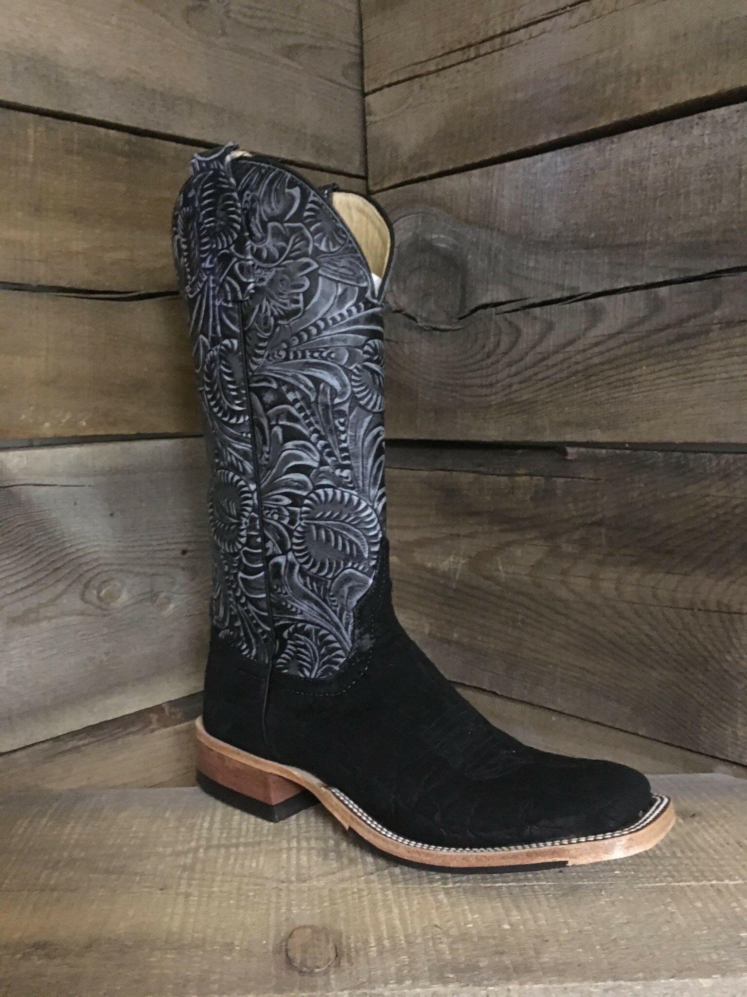 Anderson Bean Ladies Black Elephant Boots.