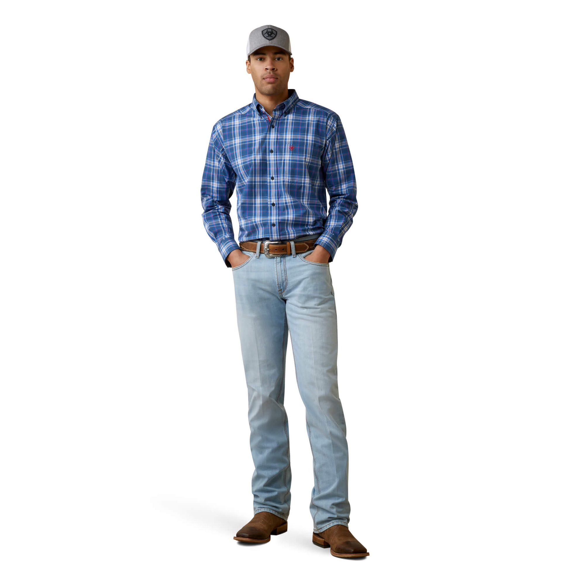 Ariat Men’s Pro Series Jaxton Classic Fit Button Down Shirt Size Medium.
