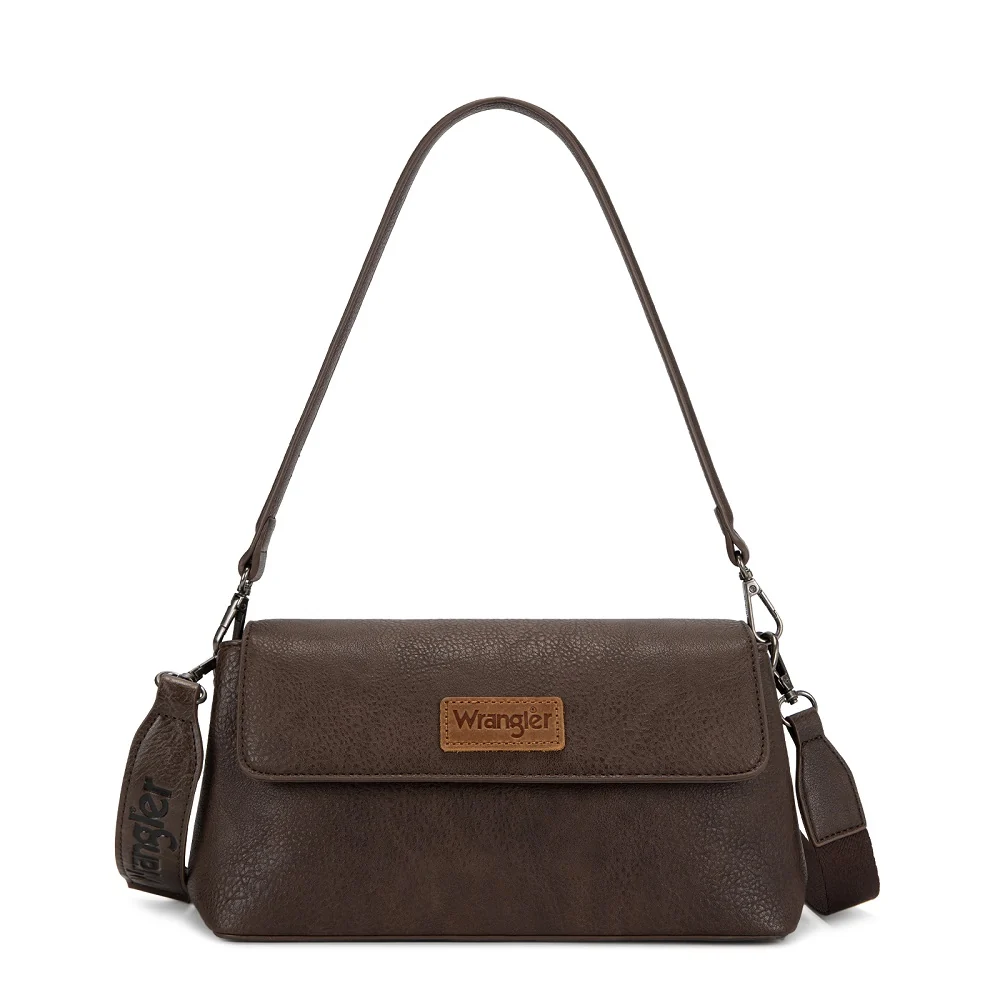 Wrangler Coffee Flap Shoulder Crossbody Bag WG-HB-573-2003-CF.